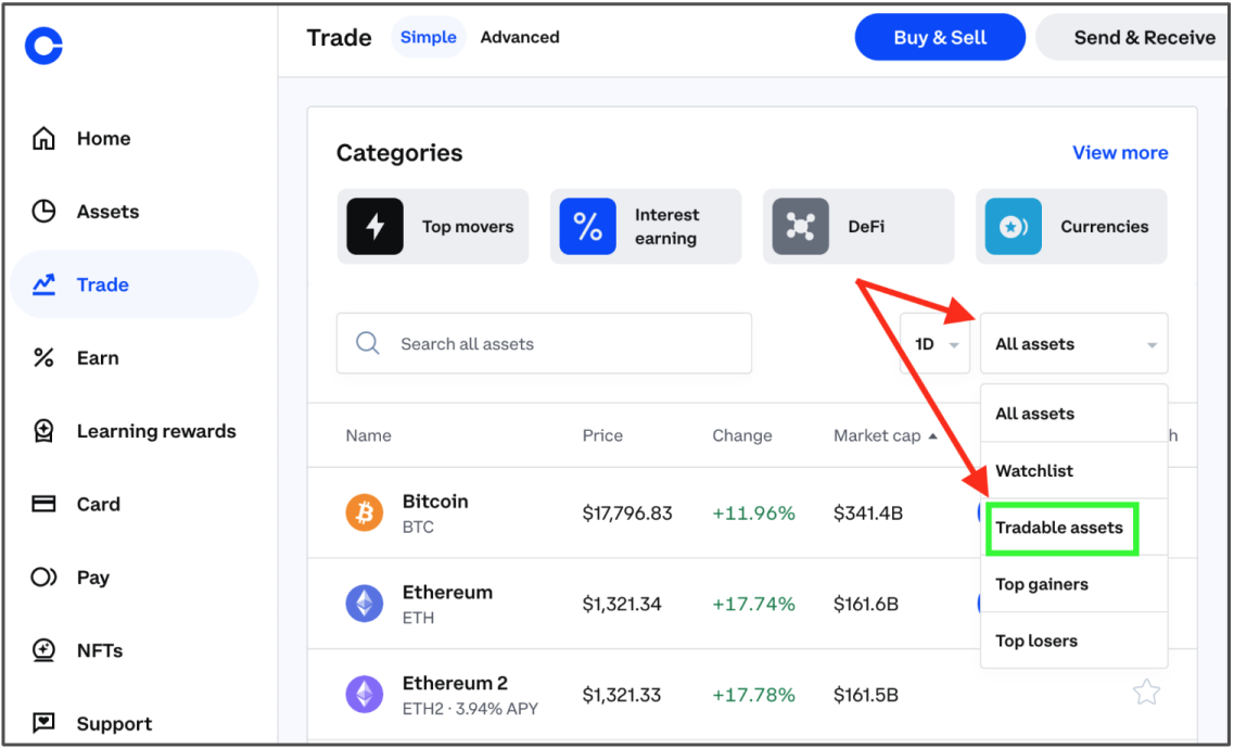 Coinbase Crypto Prices, Trade Volume, Spot & Trading Pairs