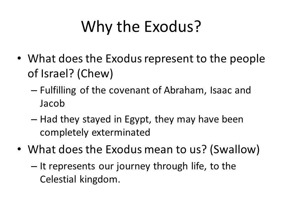 Exodus - Bridgeway Bible Dictionary -