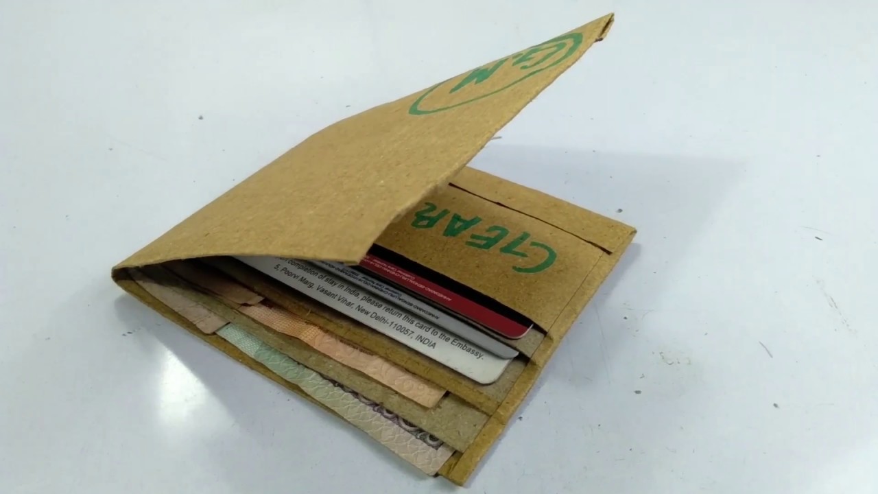 DIY Cardboard Wallet with Accordion Pockets | Salty*mom