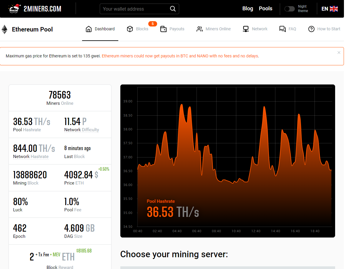 Ethermine - Ethereum (ETH) mining pool