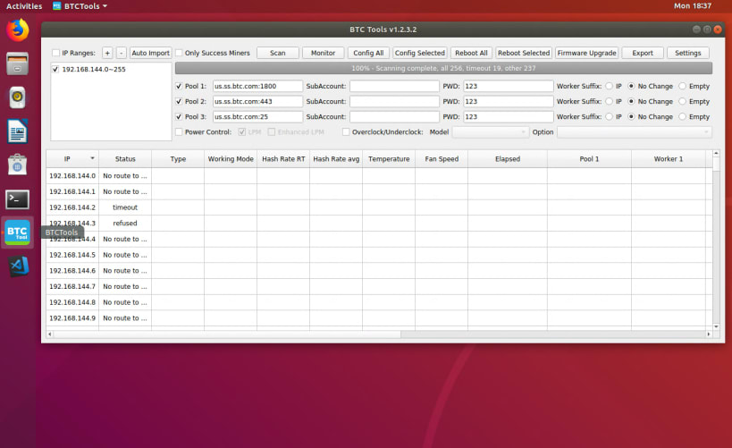 BTCTools v - Download Antminer Software for managing, searching, flashing ASIC