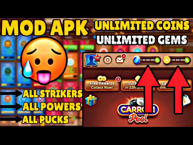 Carrom Pool Mod APK (Unlimited coins, gems) Download 