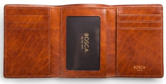 Bosca Men's Double I.D. Trifold in Dolce Leather Ghana | Ubuy