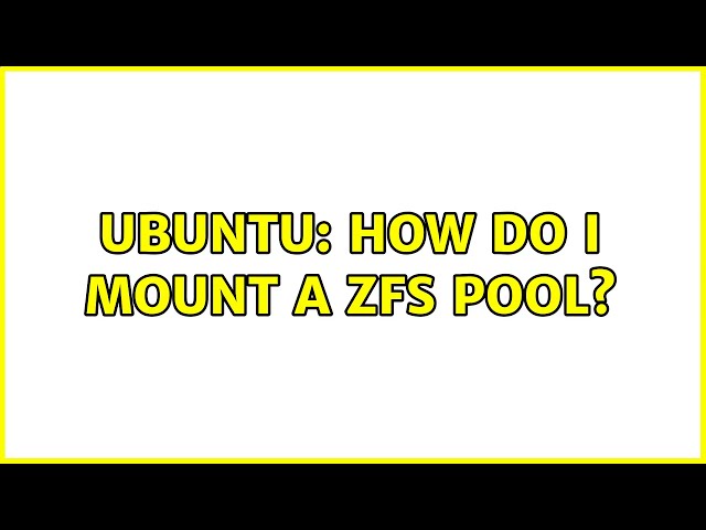 ZFS pool didn’t re-mount automatically - troubleshooting - Storj Community Forum (official)