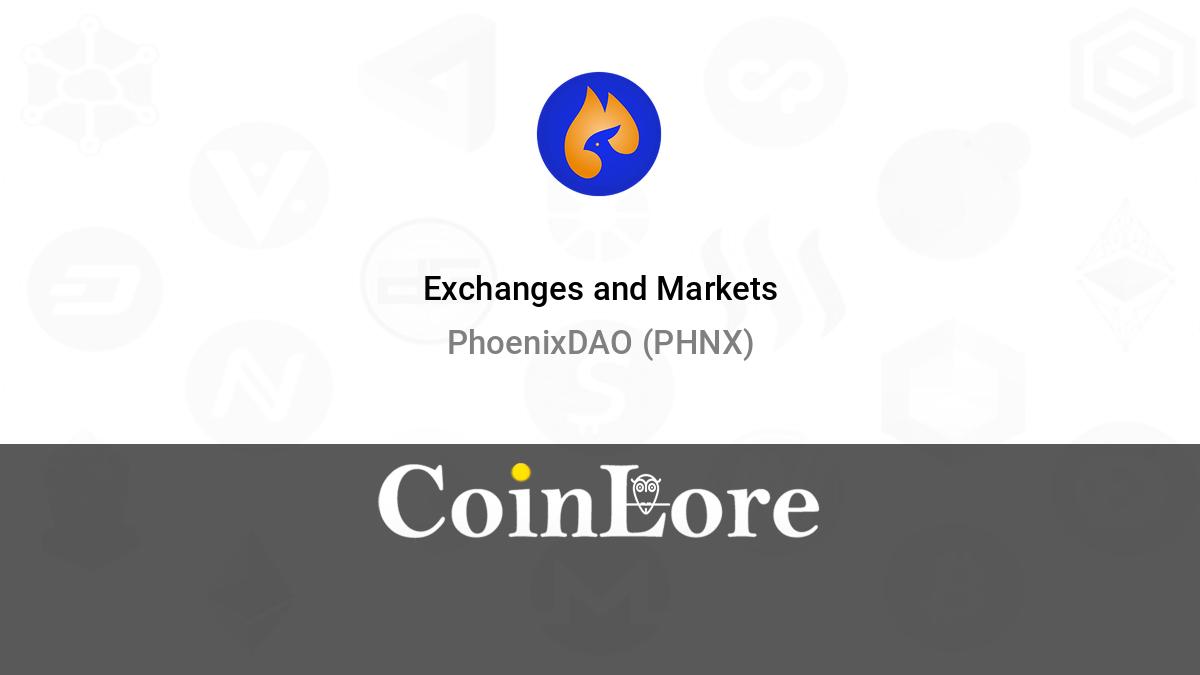 PhoenixDAO Price - PHNX Live Chart & Trading Tools