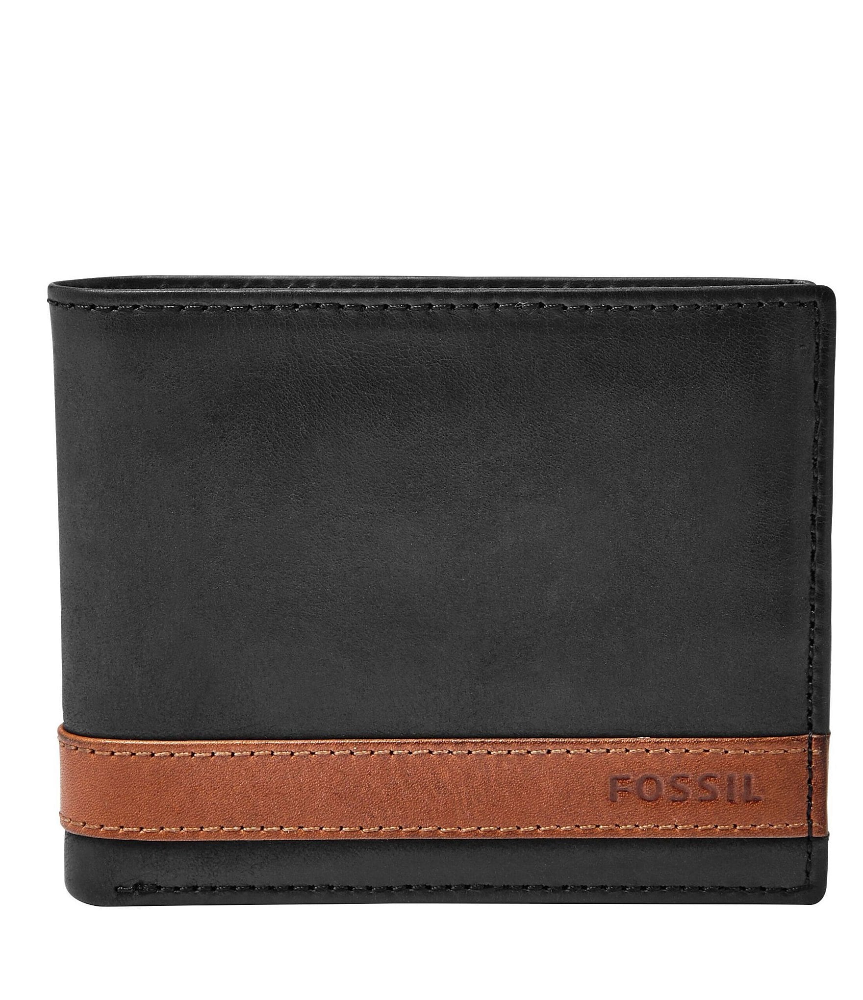 coinmag.fun : Fossil Mens Ryan Leather RFID-Blocking Bifold