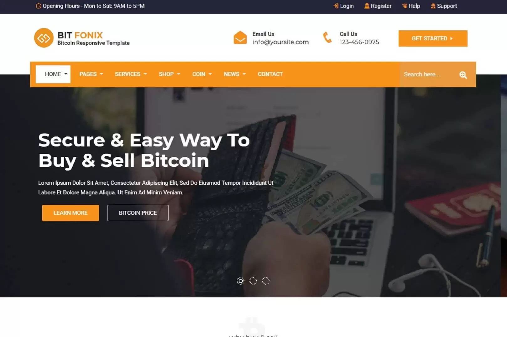 Cypo - Free Bitcoin HTML Website Template