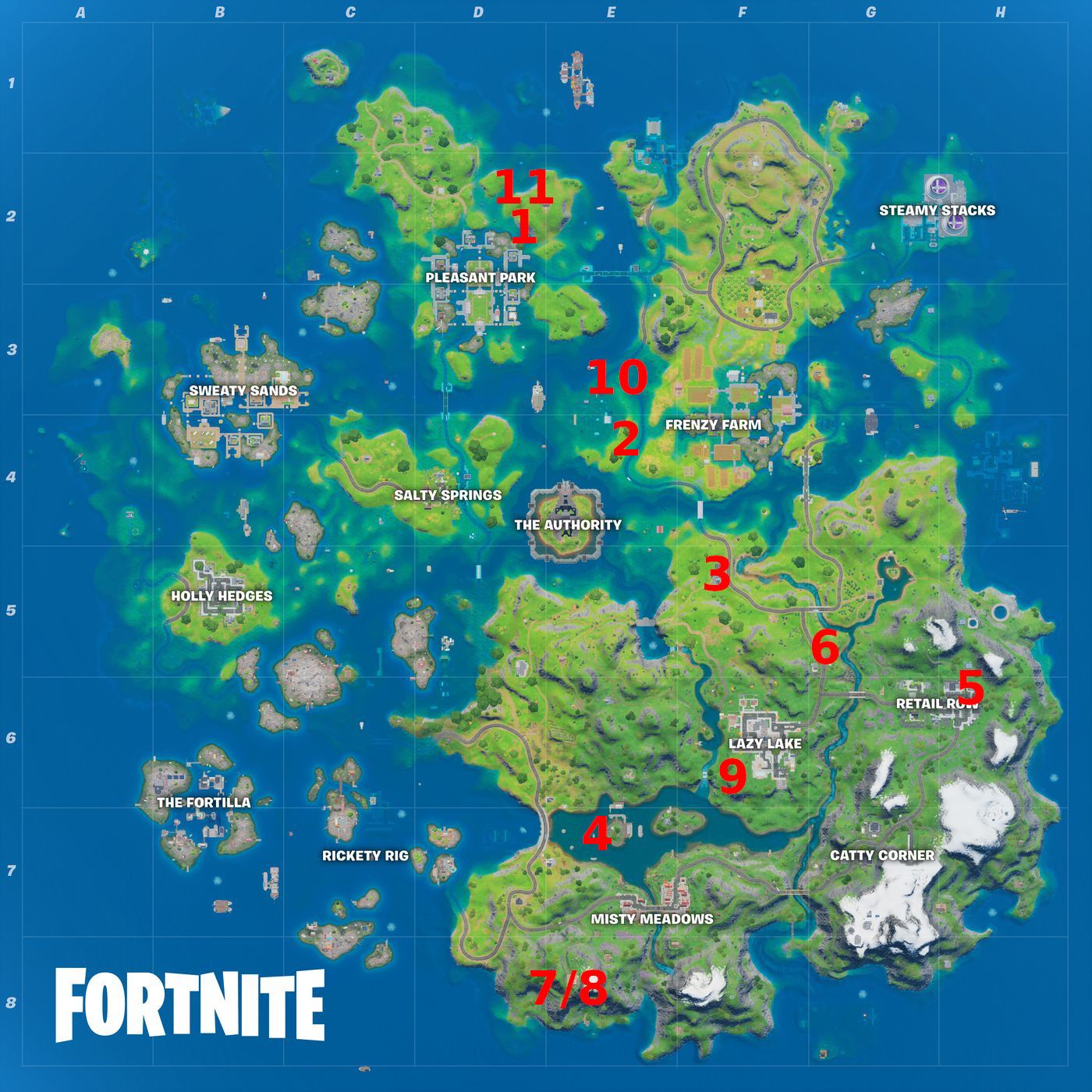 All Fortnite Season 3 Week 5 XP Coin Locations