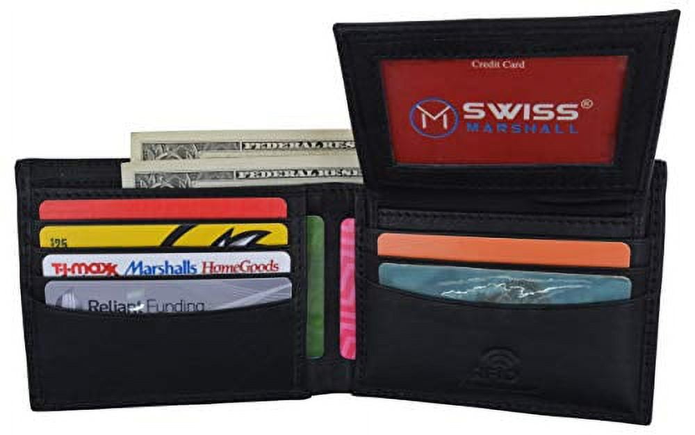 K Hanson | Men's RFID Leather Bifold Wallet with Card Holder Insert – J.Y.S. Enterprise Inc.