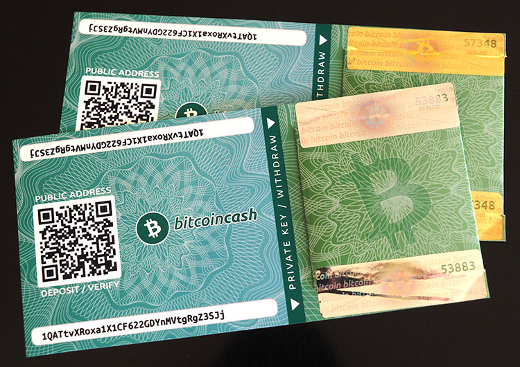 Bitcoin Cash Paper Wallet