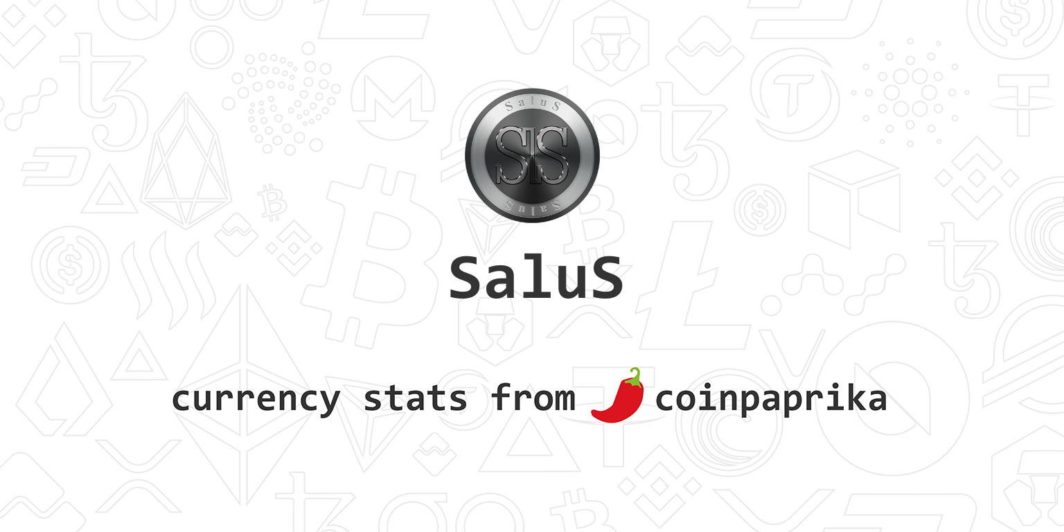 SaluS (SLS) price, market cap | Chart | COIN