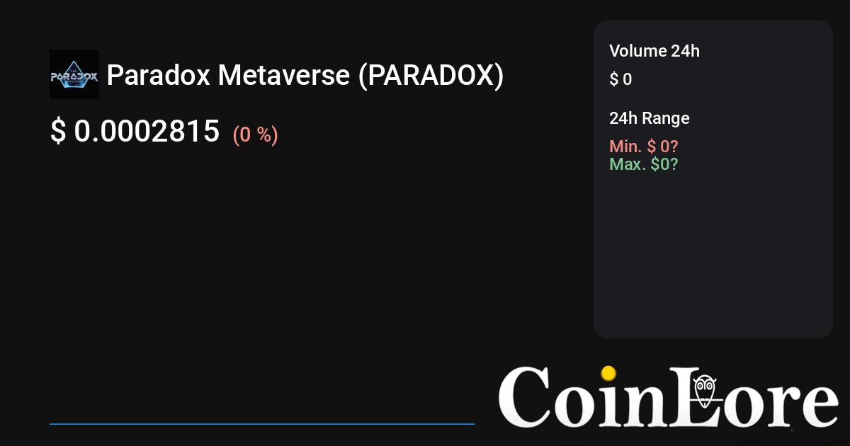 Paradox Metaverse Price Prediction up to $ by - PARADOX Forecast - 