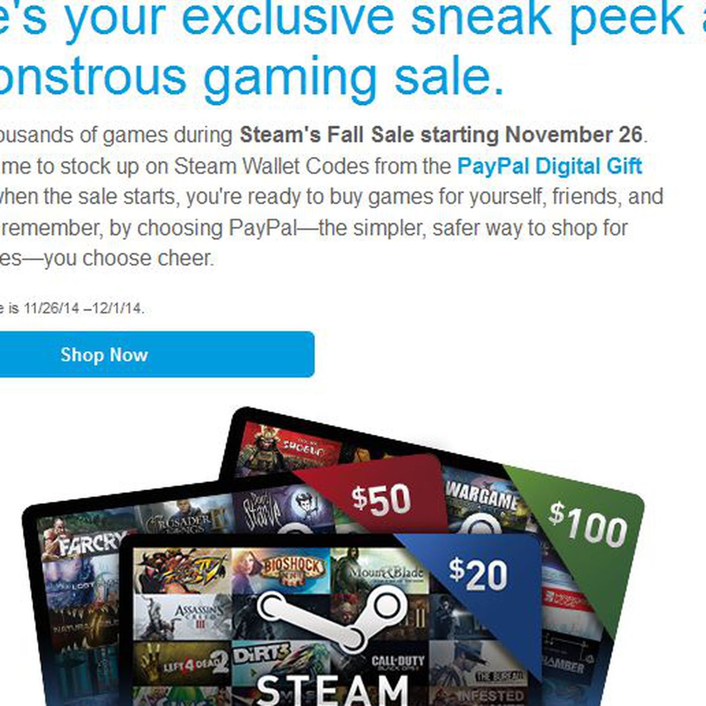 Solved: Steam Card necessary to receive payment? - PayPal Community