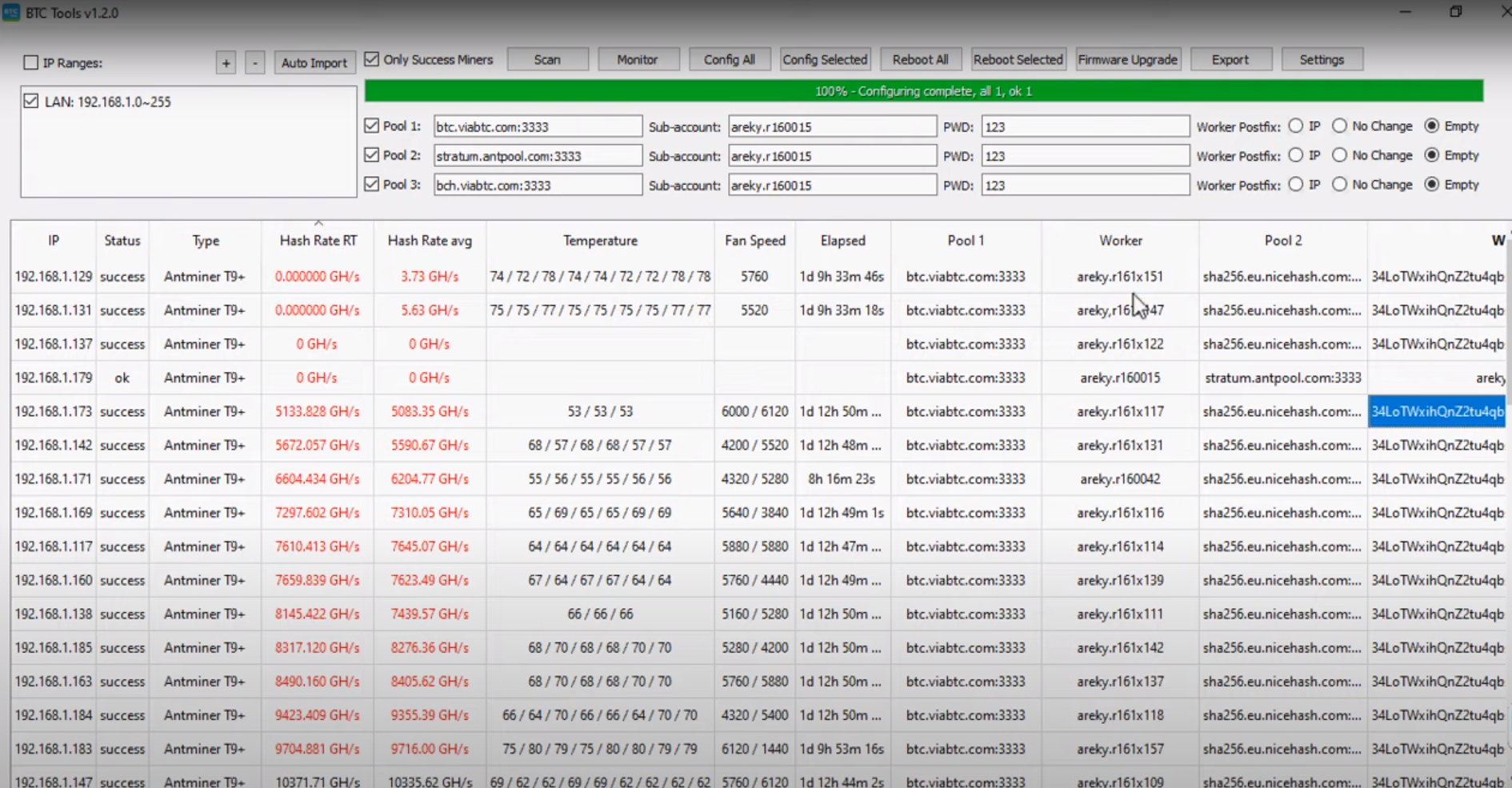 BTC Tools (Antminer) [v]: Download ip scanner, Overclock