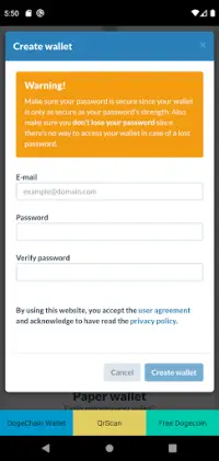DPal:Wallet for DogeCoin