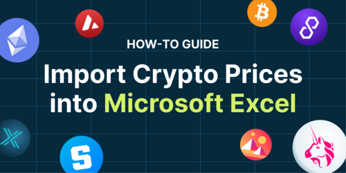 Cryptocurrency direct prices on EXCEL