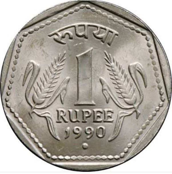 Pure silver One Rupee India Old coin – Karizma Jewels