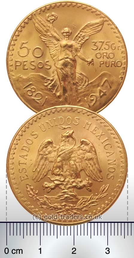 Mexican 50 Pesos Gold Coin - Gerrards Bullion