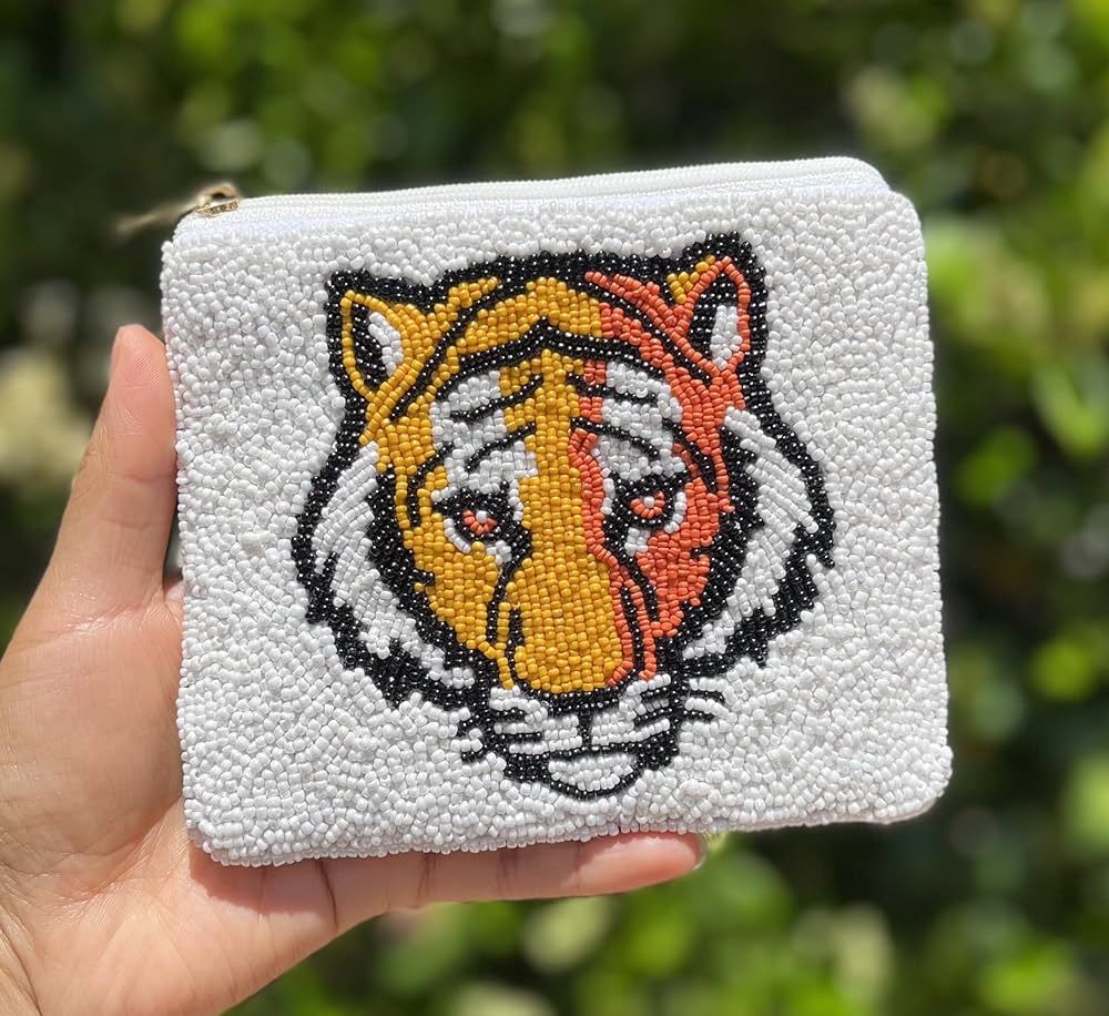 Hand printed Tasmanian tiger coin purse – Stalley