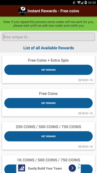 Download Pool Instant Rewards - Free coins APK For Android | Appvn Android