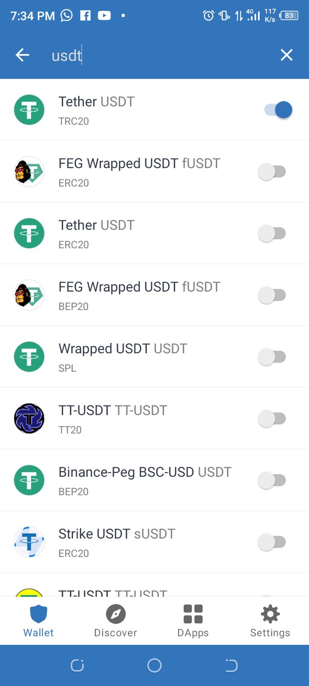 How to use USDT TRC20 - English - Trust Wallet