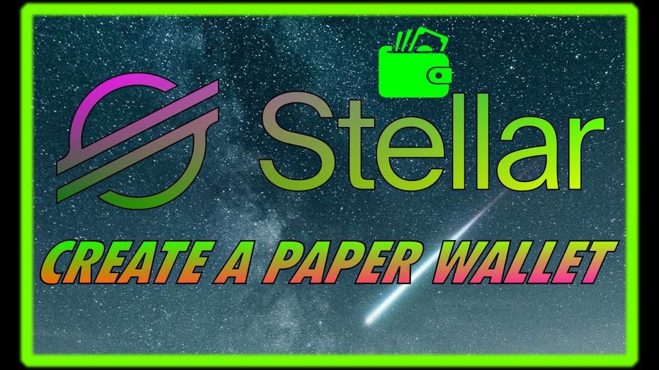 Stellar Lumens Paper wallet generator