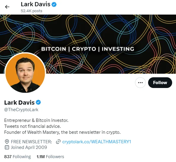 About Lark Davis - Wealth Mastery By Lark Davis - Crypto Newsletter