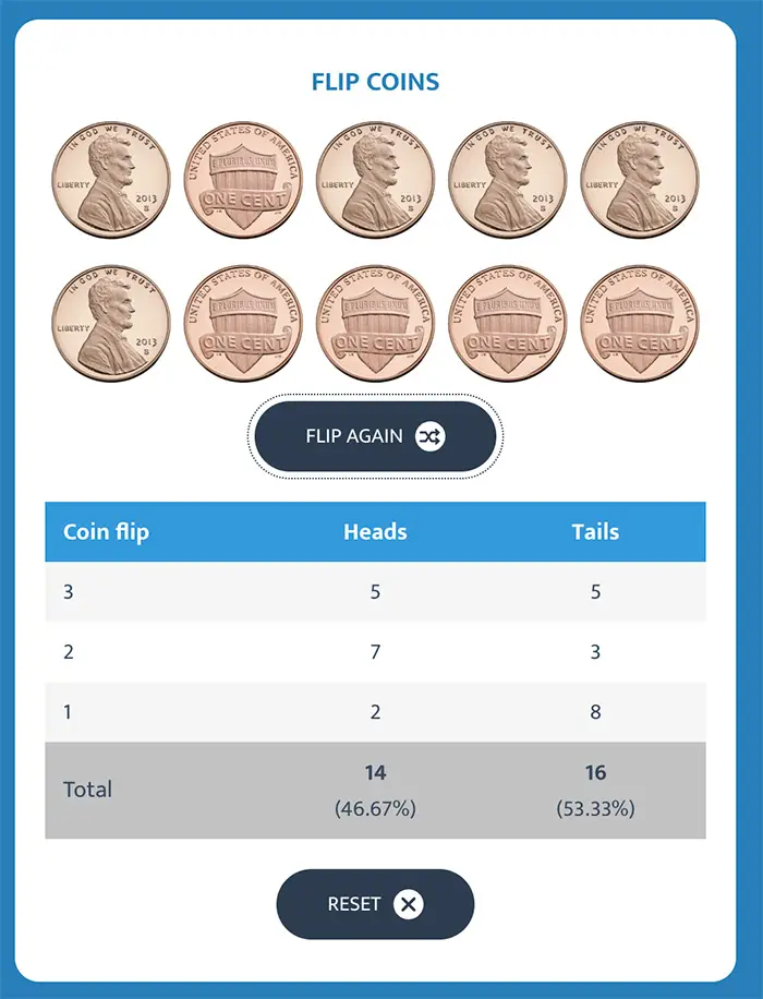 Coin Flip — Instant Heads or Tails Results