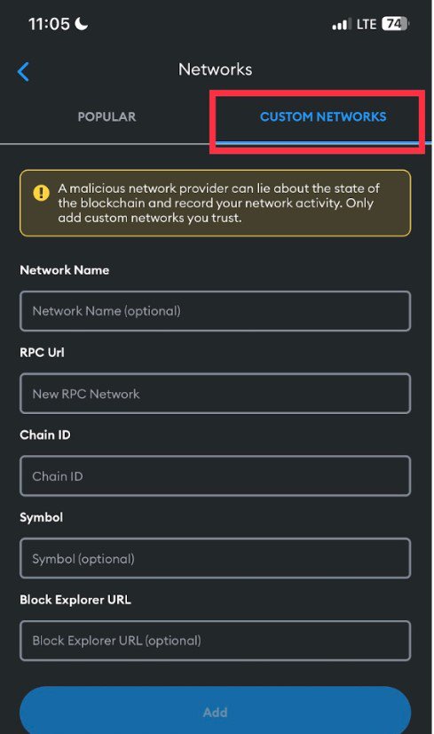 How to Add Core to MetaMask