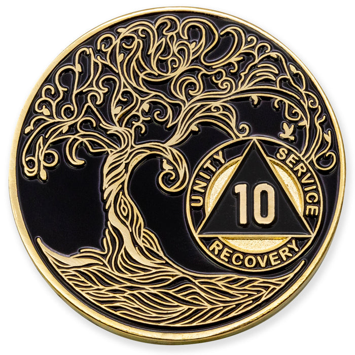 AA Gold Plate Coin Years () | Serenity Shop Recovery Gifts