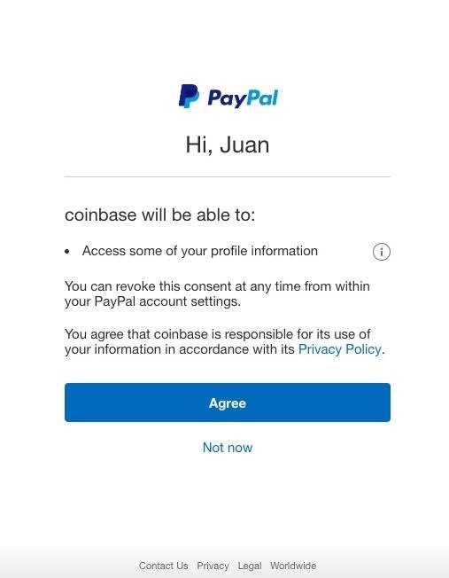 Can't add Paypal as a payment method on Coinbase - PayPal Community