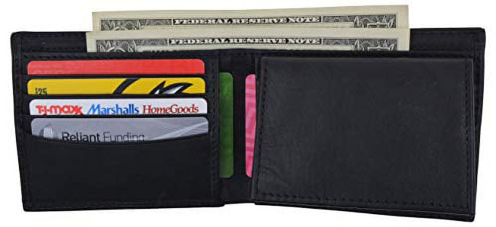 K Hanson | Men's RFID Leather Bifold Wallet w Top Card Holder Insert – Karla Hanson