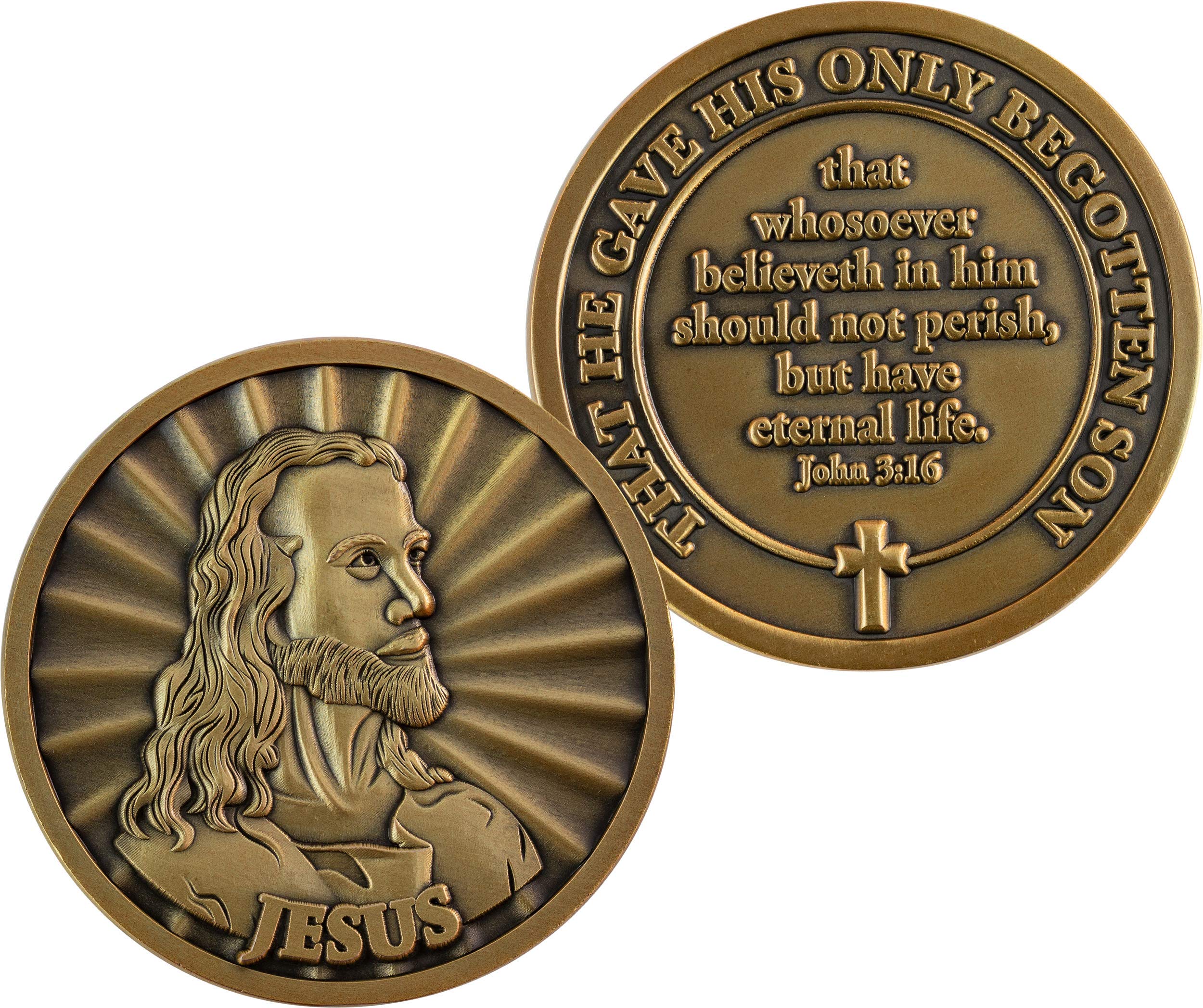 Sacred Jesus Coin Pendant Necklace – vanimy