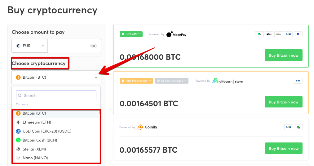 Buy Cryptocurrency: Buy Crypto with Credit Card & More