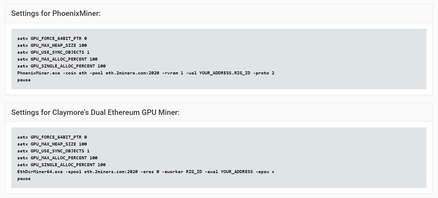 Mining software supported by Awesome Miner