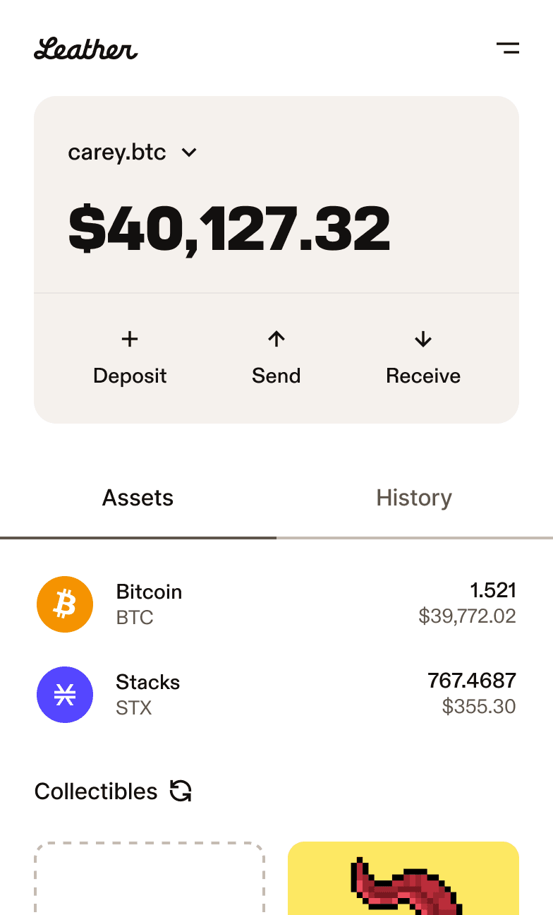 Install Wallet Browser Extension - Bitcoin App | Leather