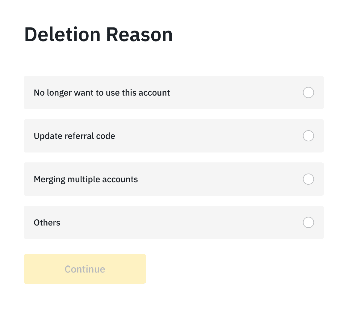 How To Delete A Binance Account Permanently () | HWC