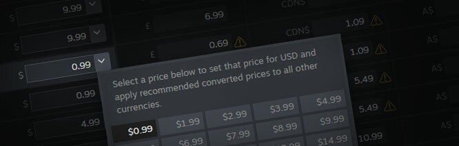 Steamworks Development - Updates to Pricing Tools And Recommendations - Steam News