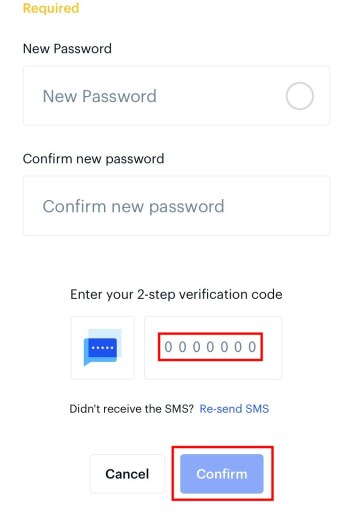 How to reset or change Coinbase password?