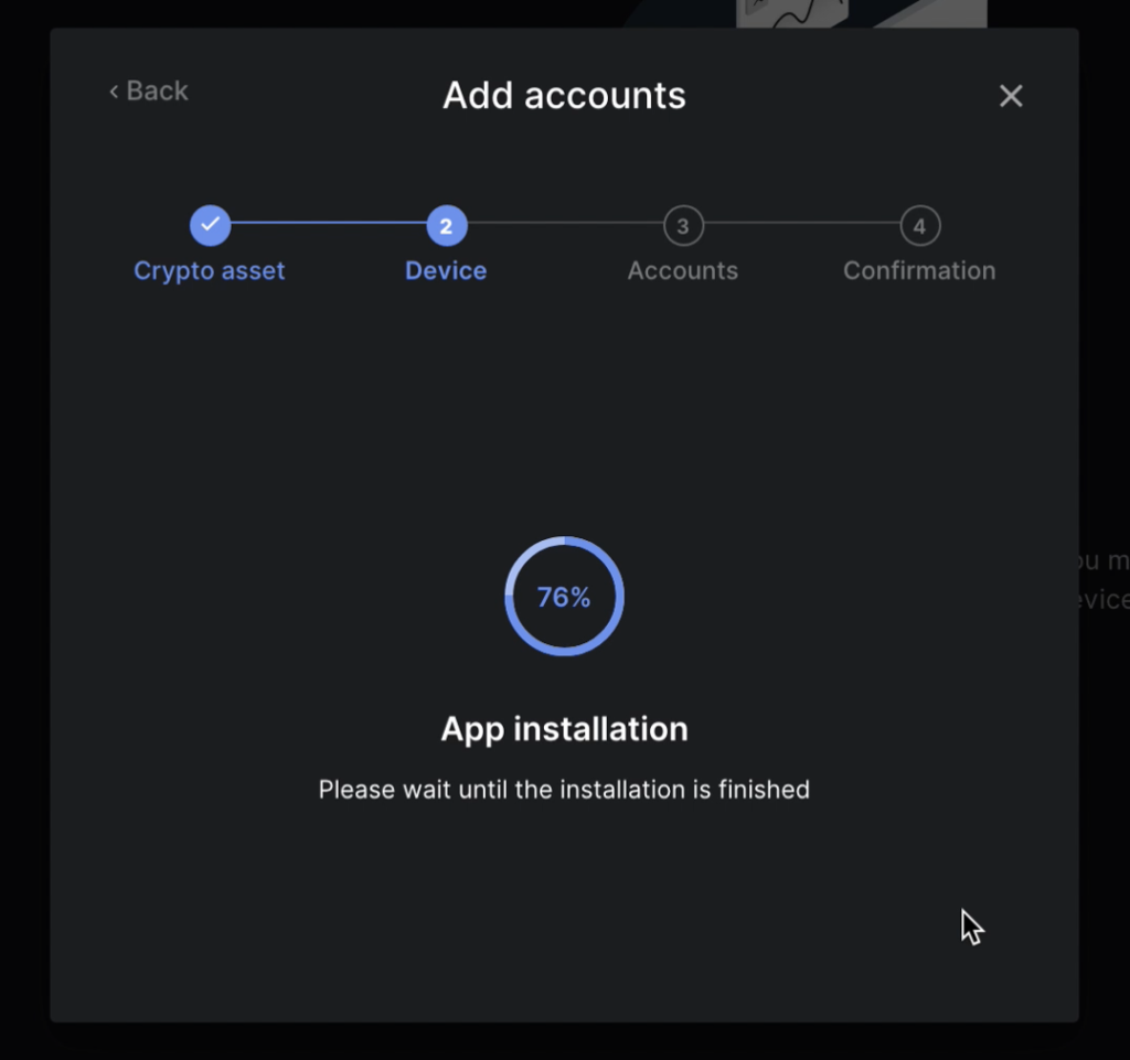 How To Add An Account To Ledger Live - NFT Sweep