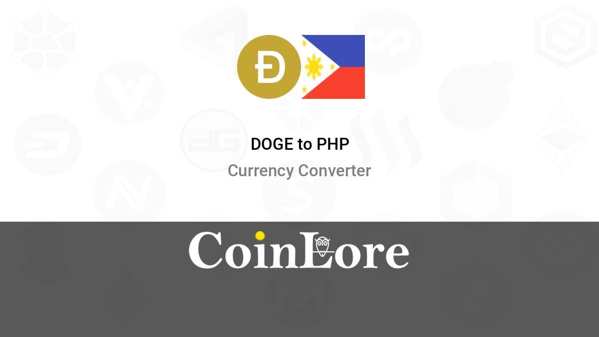 1 DOGE to PHP - Dogecoin to Philippine Peso Converter - coinmag.fun