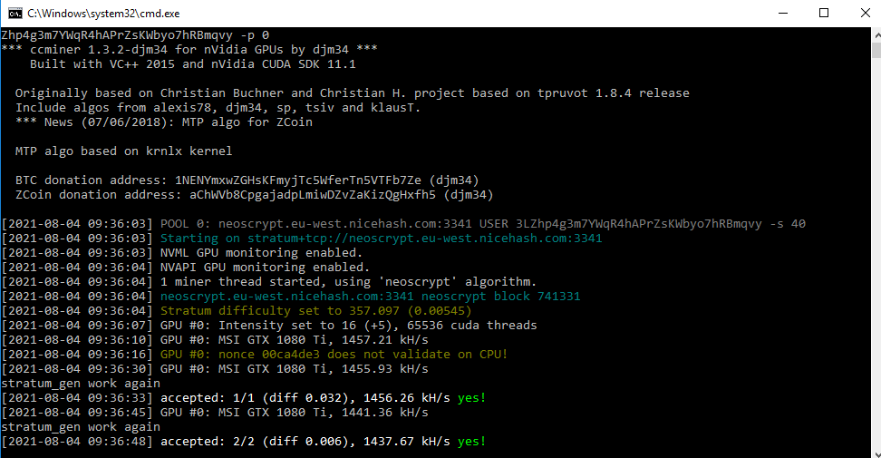 Setting up a local P2Pool and mining Vertcoin with CCMiner - Daniel Parker’s blog