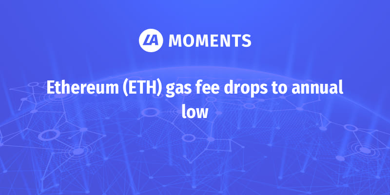 Ethereum Sees 70% Drop in Gas Fee With Strong Network Utility