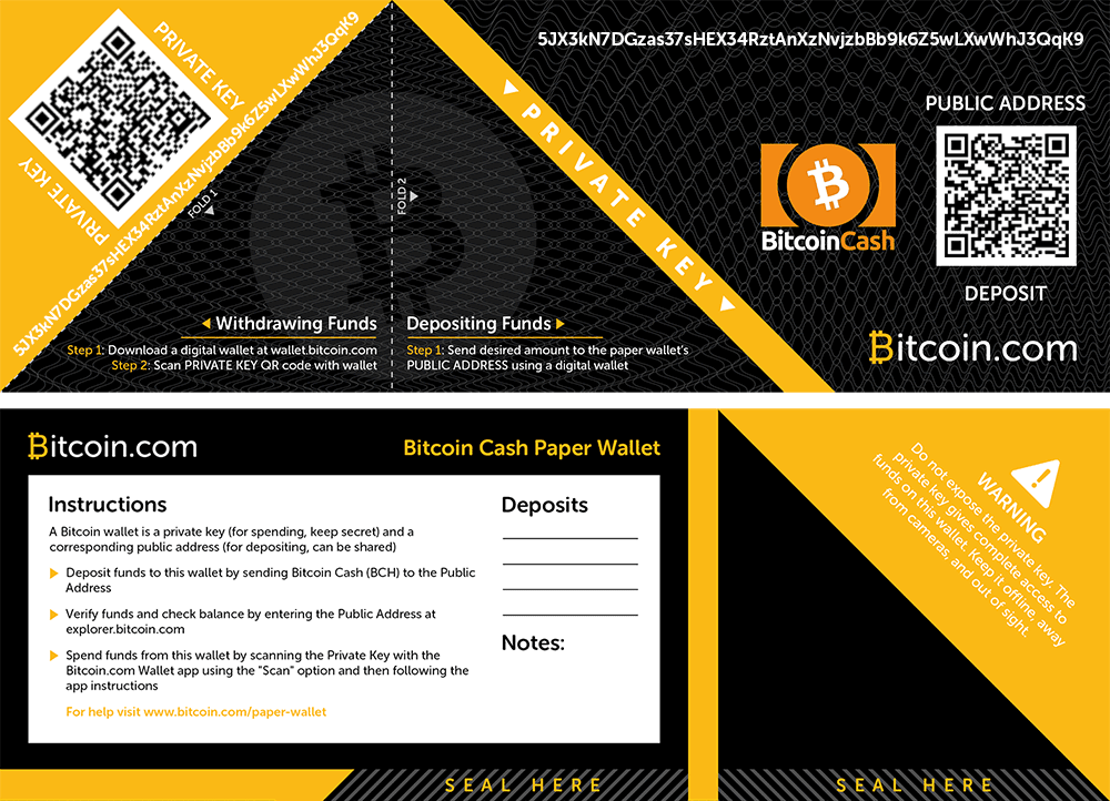 Using BCH Paper Wallets