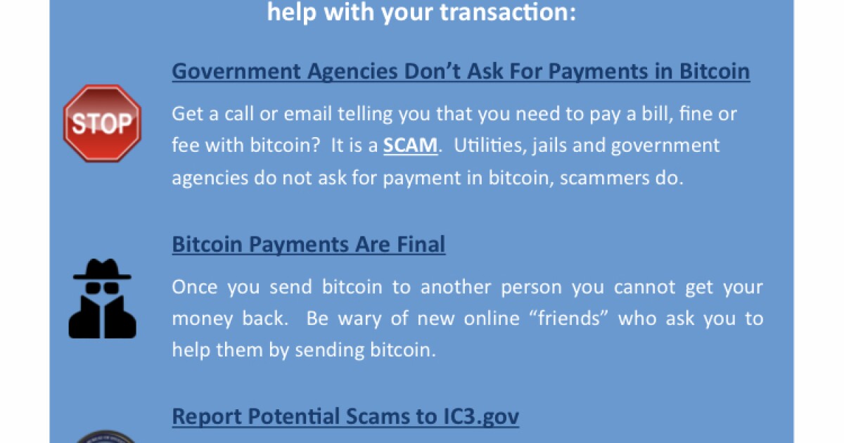 Fort Thomas Police warn of Bitcoin scam