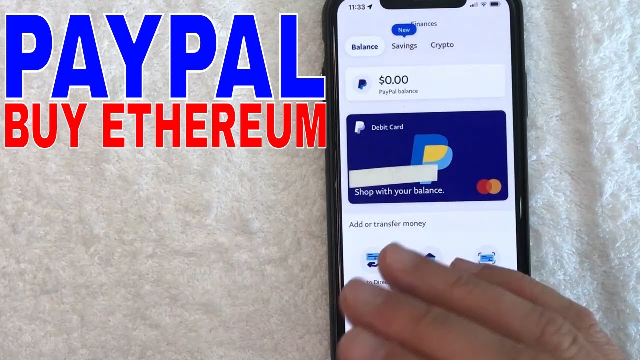 Buy Bitcoin, Ethereum with PayPal