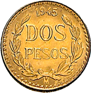 Pre-Owned Mexican Dos Pesos Gold Coin | Out Of Stock | Atkinsons Bullion