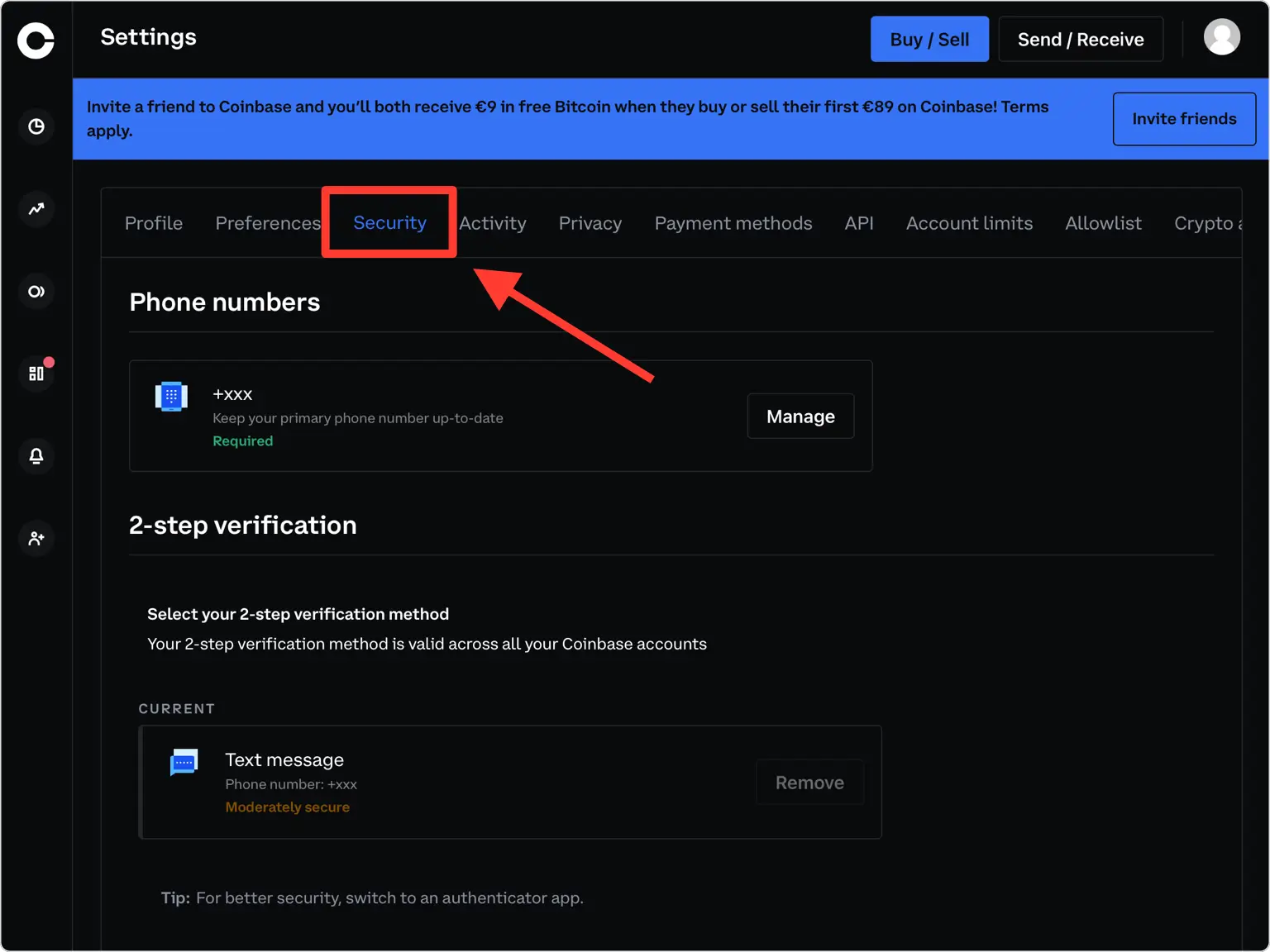 How to set up Coinbase with TypingDNA Authenticator - TypingDNA Authenticator