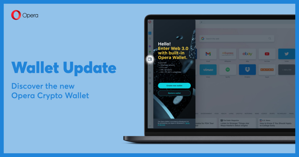 Opera launches desktop Ethereum wallet Dapp with new version | Cryptopolitan