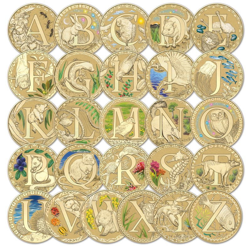 Alphabet Coins – A Greener Wood